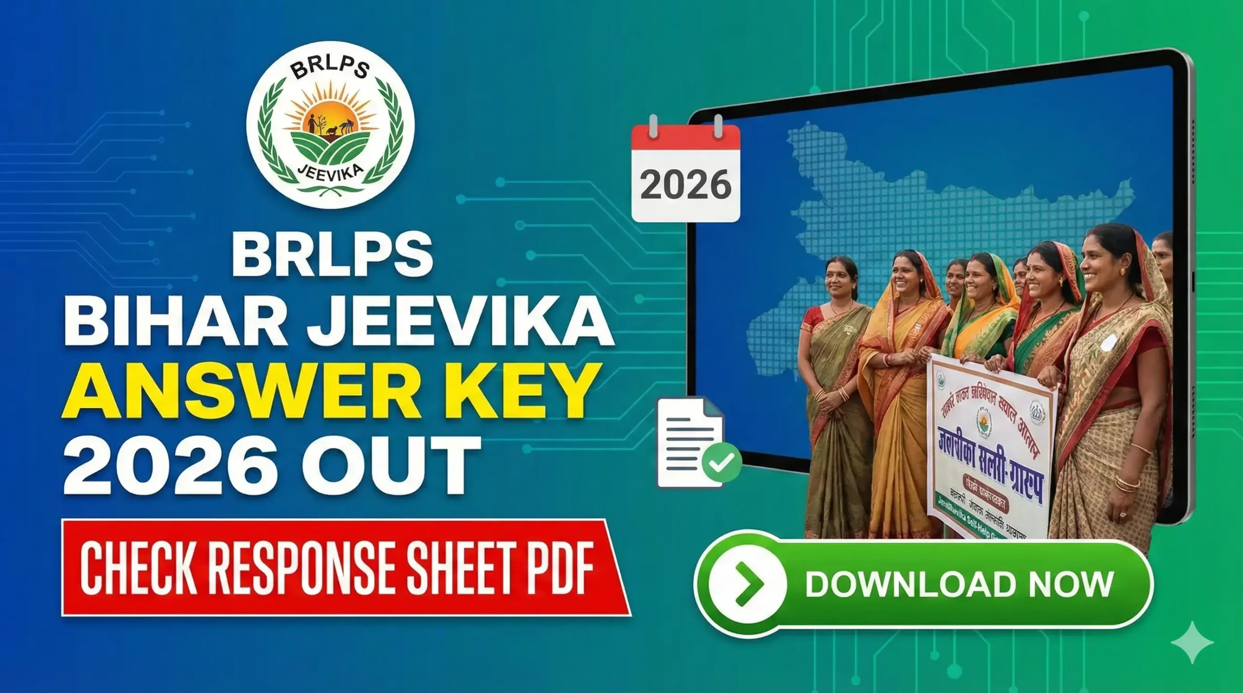 BRLPS Bihar Jeevika Answer Key