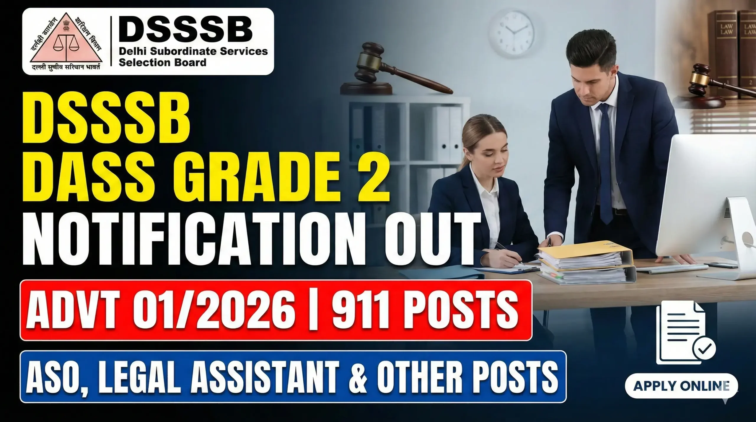 DSSSB DASS Grade 2 Notification
