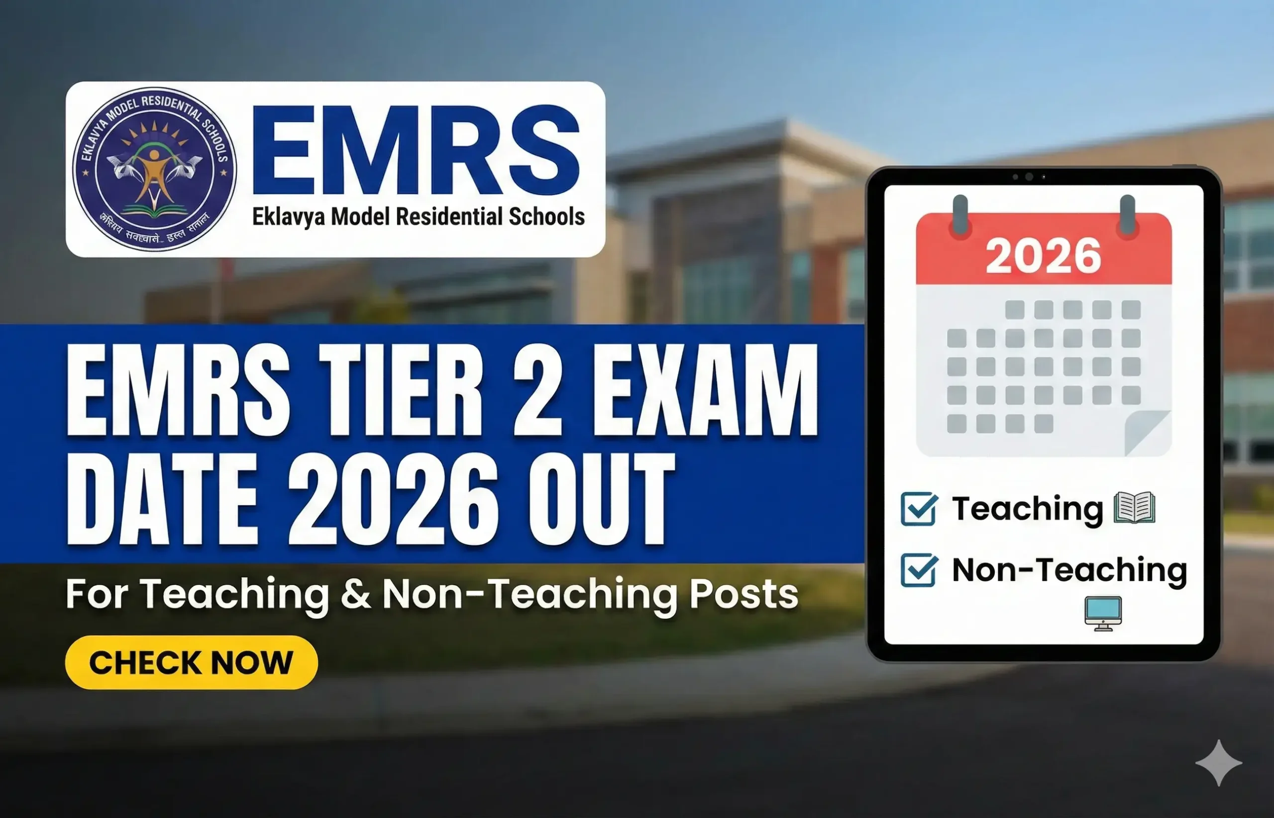 EMRS Tier 2 Exam Date 2026