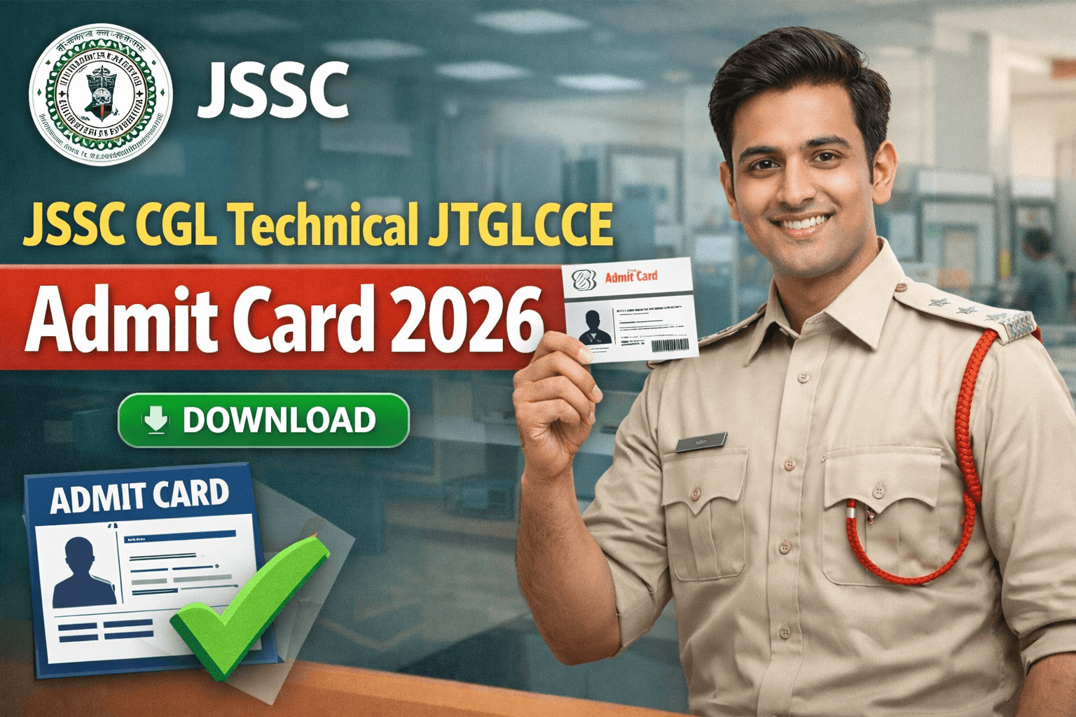 JSSC CGL Technical JTGLCCE Admit Card
