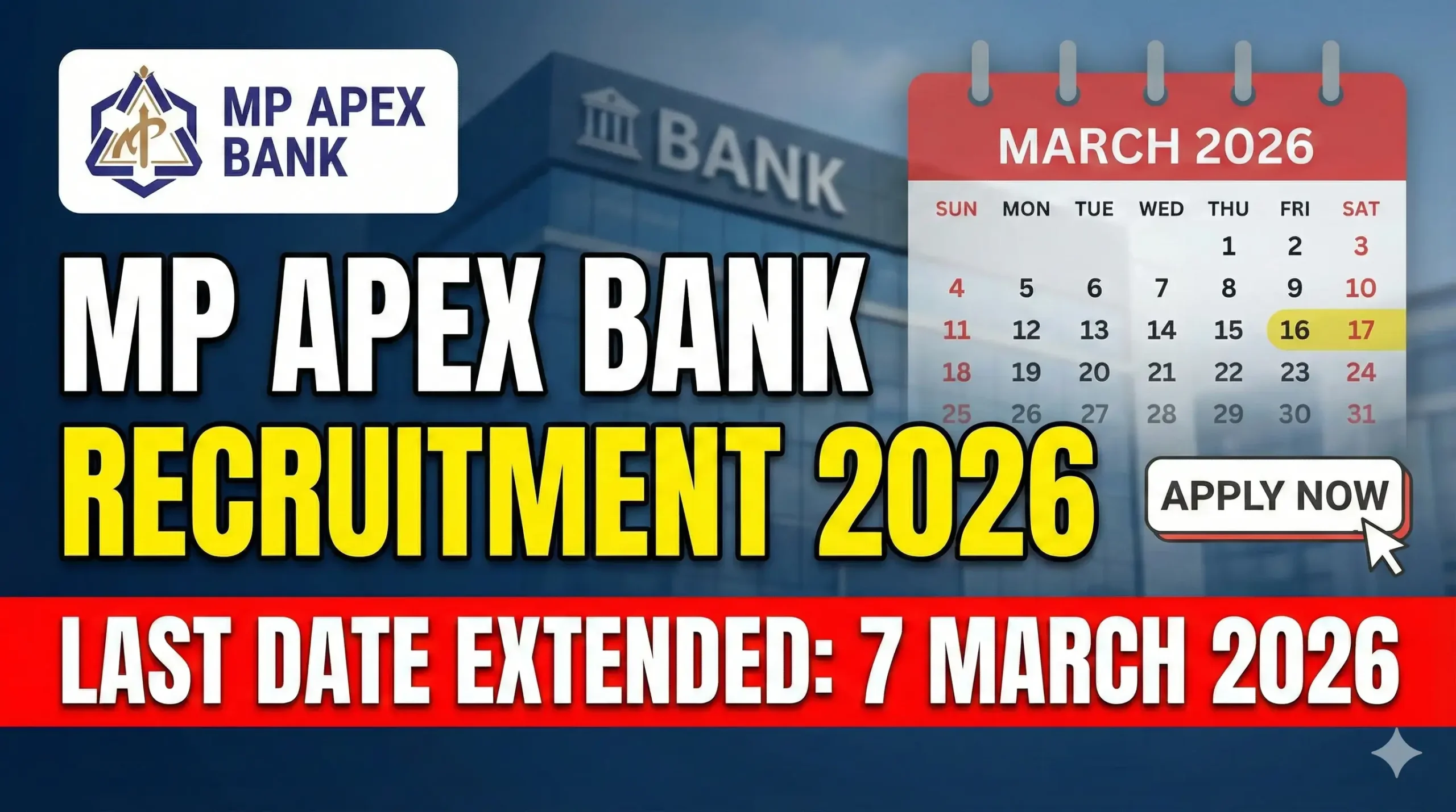 MP Apex Bank Recruitment