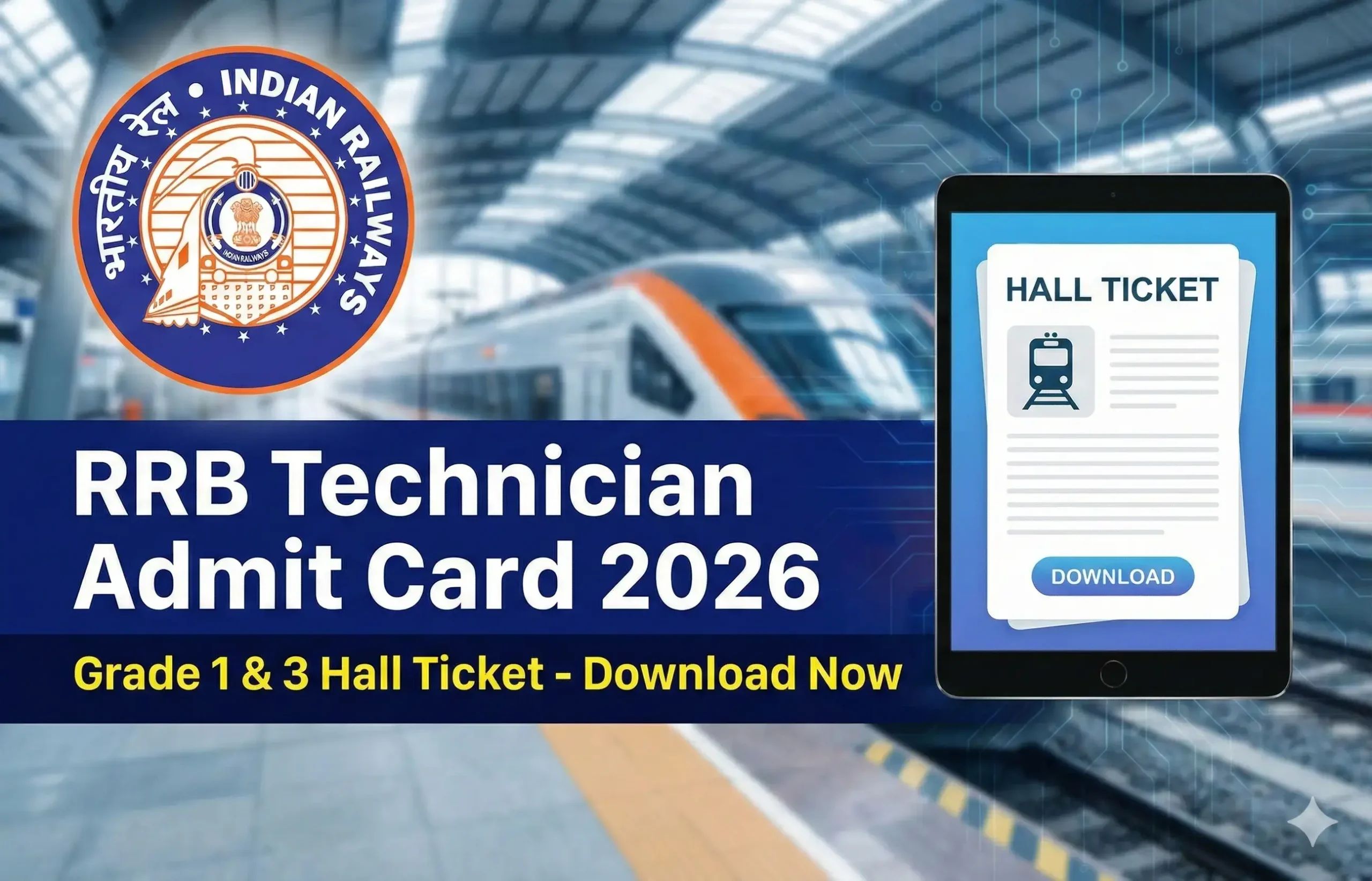RRB Technician Admit Card
