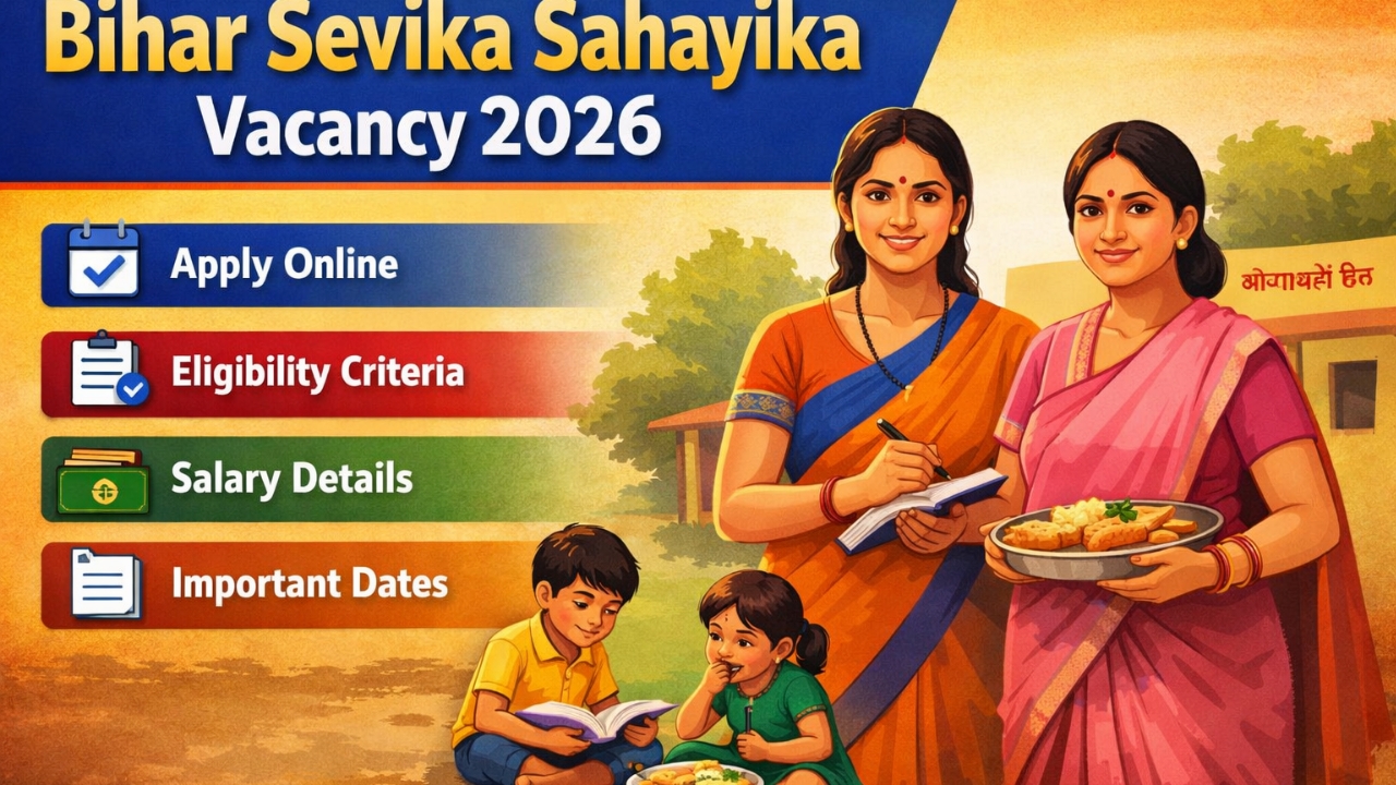 Bihar Anganwadi Sevika Sahayika Vacancy 2026