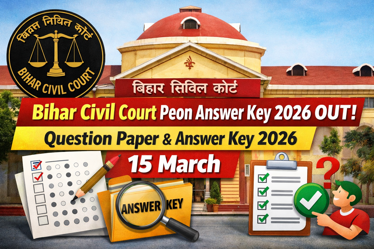 Bihar Civil Court Peon Answer Key 2026