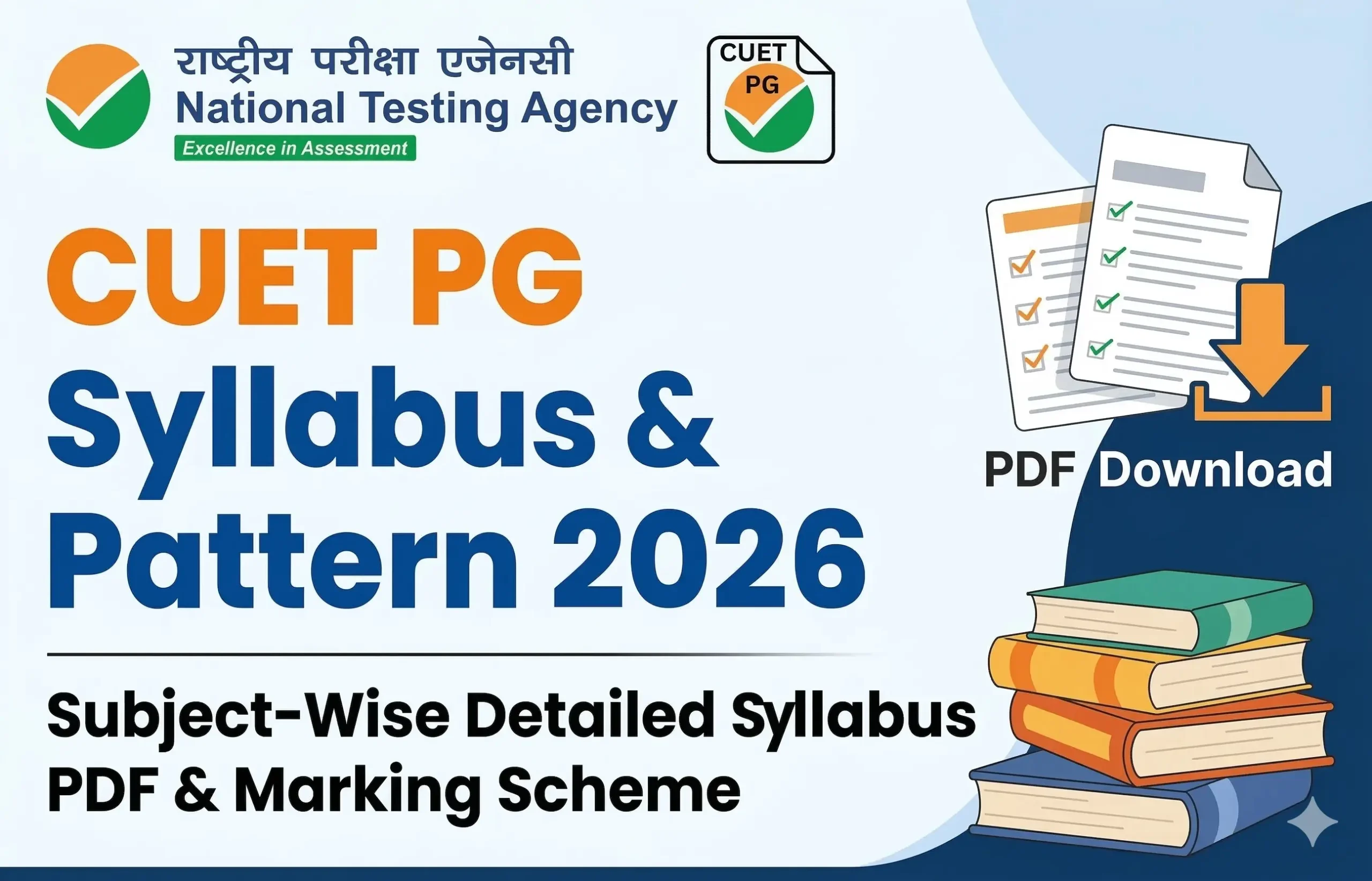 CUET PG Syllabus 2026 and Exam Pattern