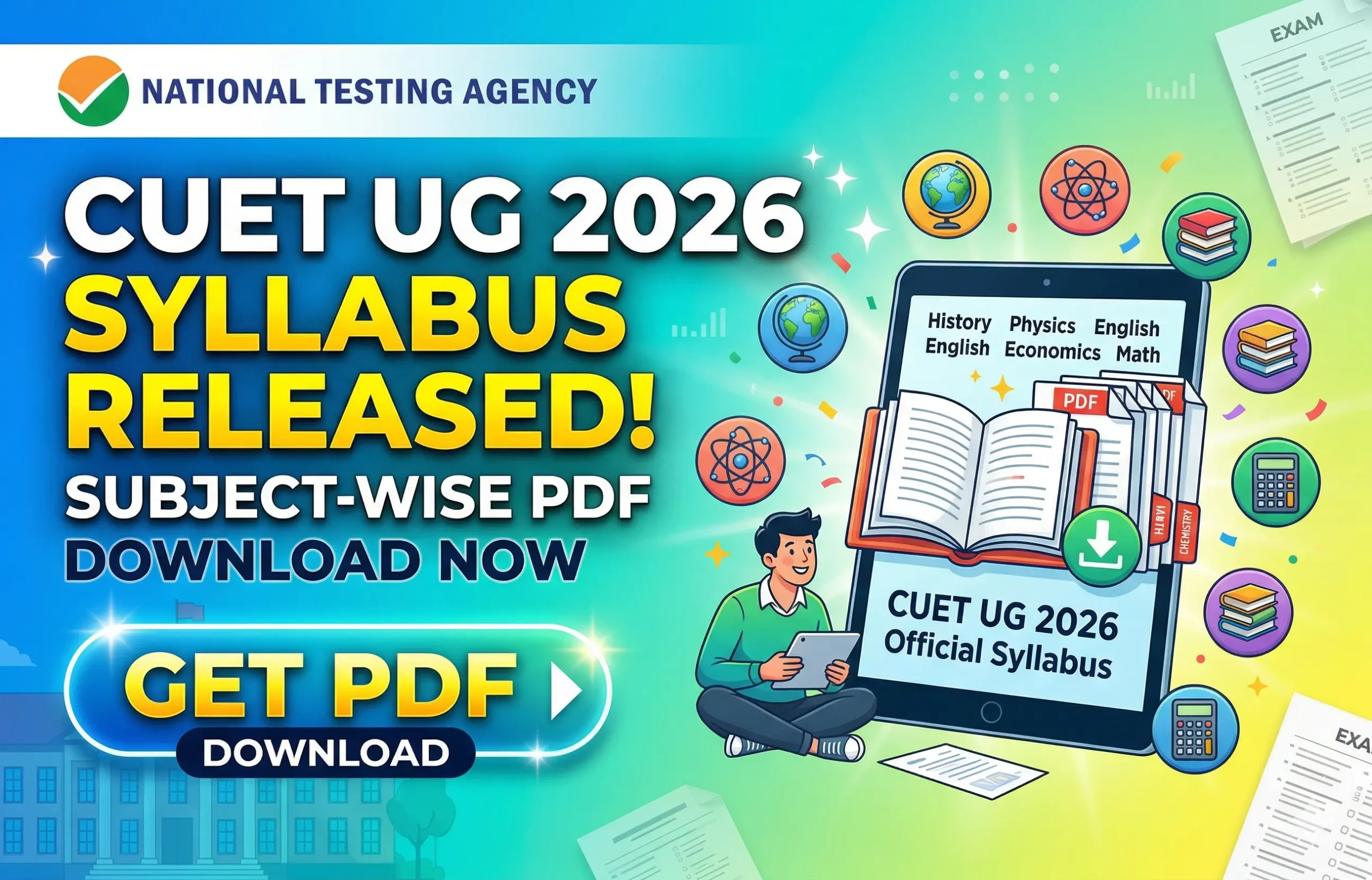 CUET UG Syllabus 2026 Released
