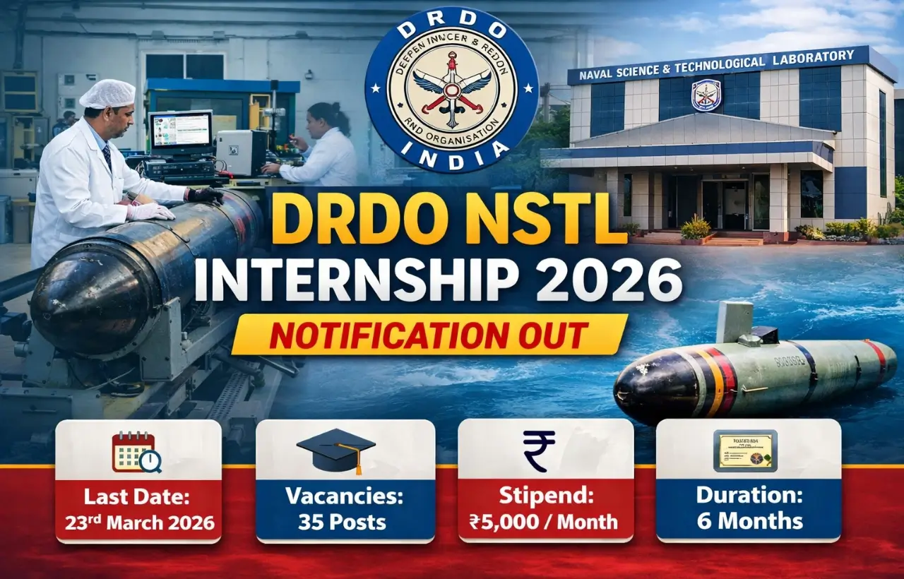 DRDO NSTL Internship 2026