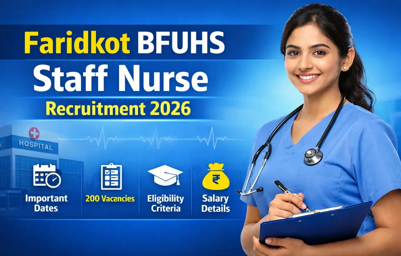 Faridkot BFUHS Staff Nurse Recruitment 2026