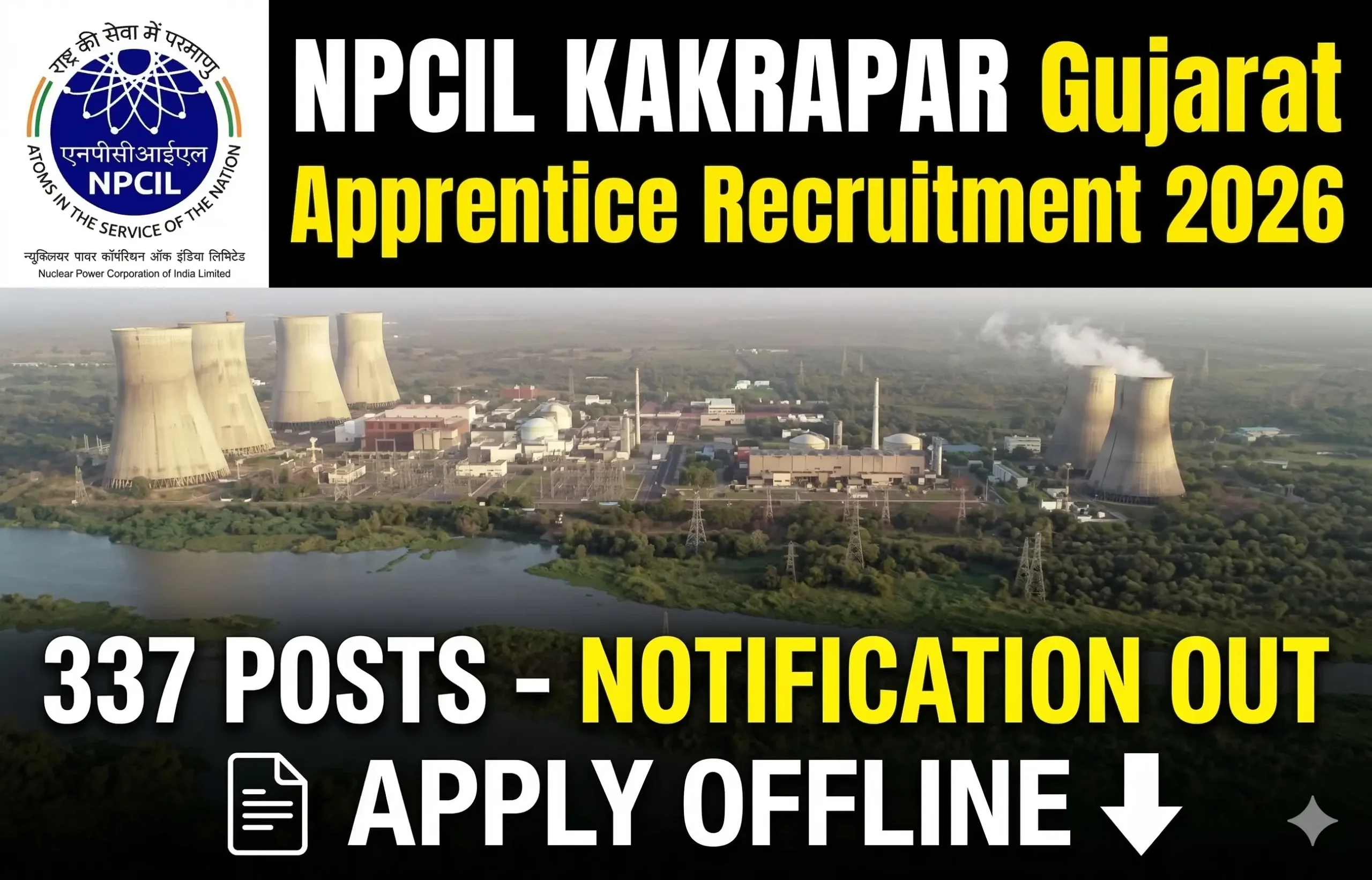 NPCIL Kakrapar Gujarat Site Apprentice Recruitment 2026