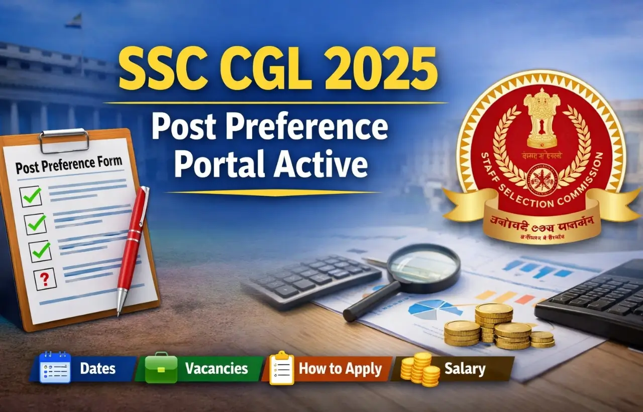 SSC CGL 2025 Post Preference Portal 