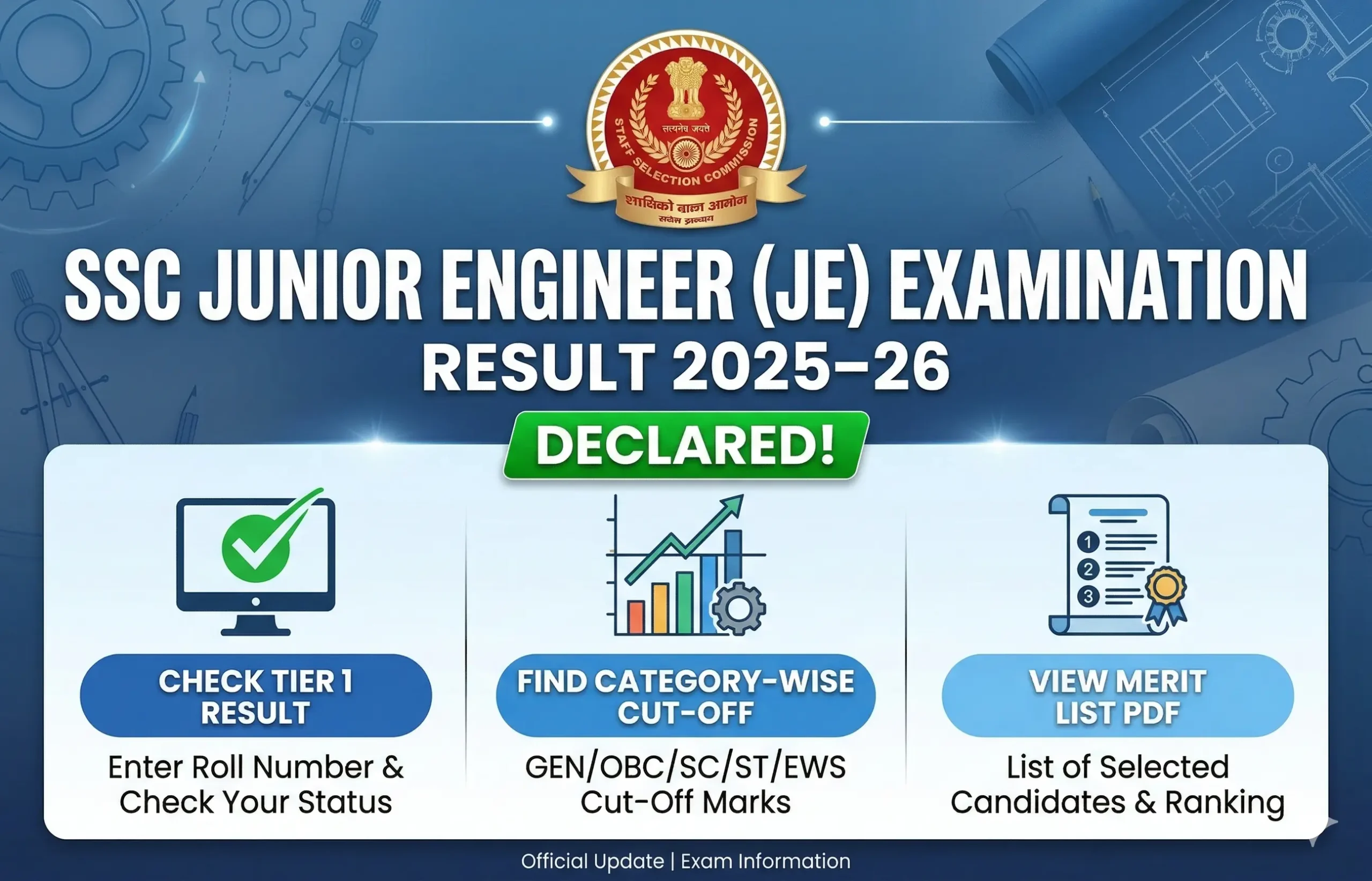 SSC JE Result 2025–26 Declared