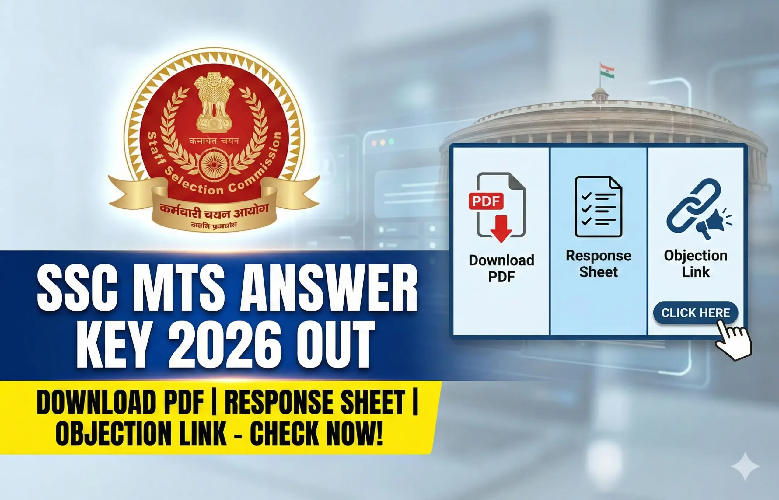 SSC MTS Answer Key 2026
