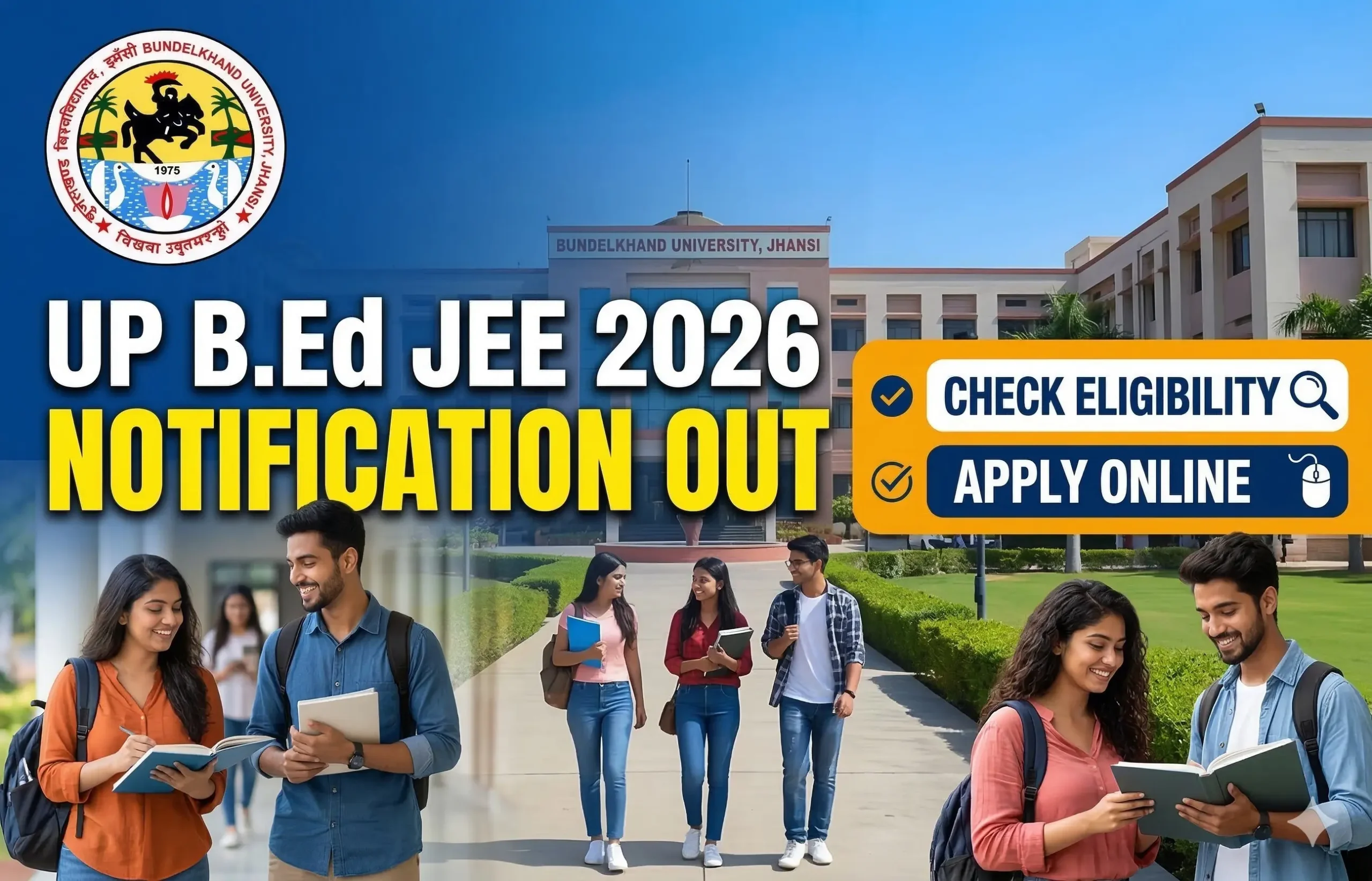 UP B.Ed JEE Notification 2026