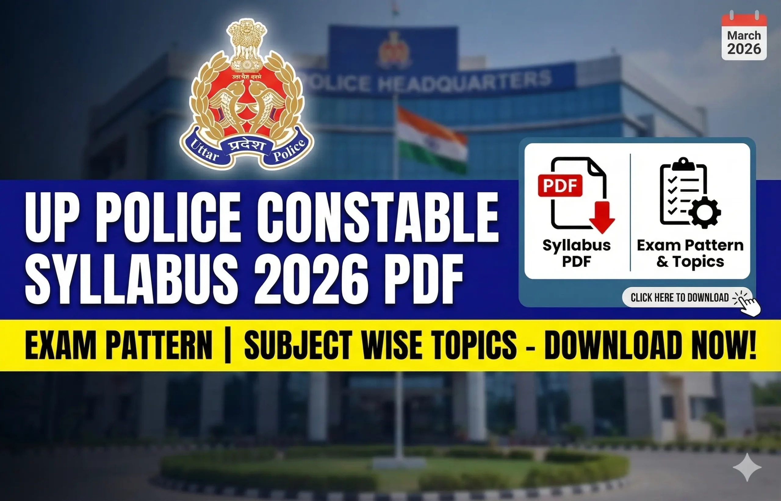 UP Police Constable Syllabus 2026