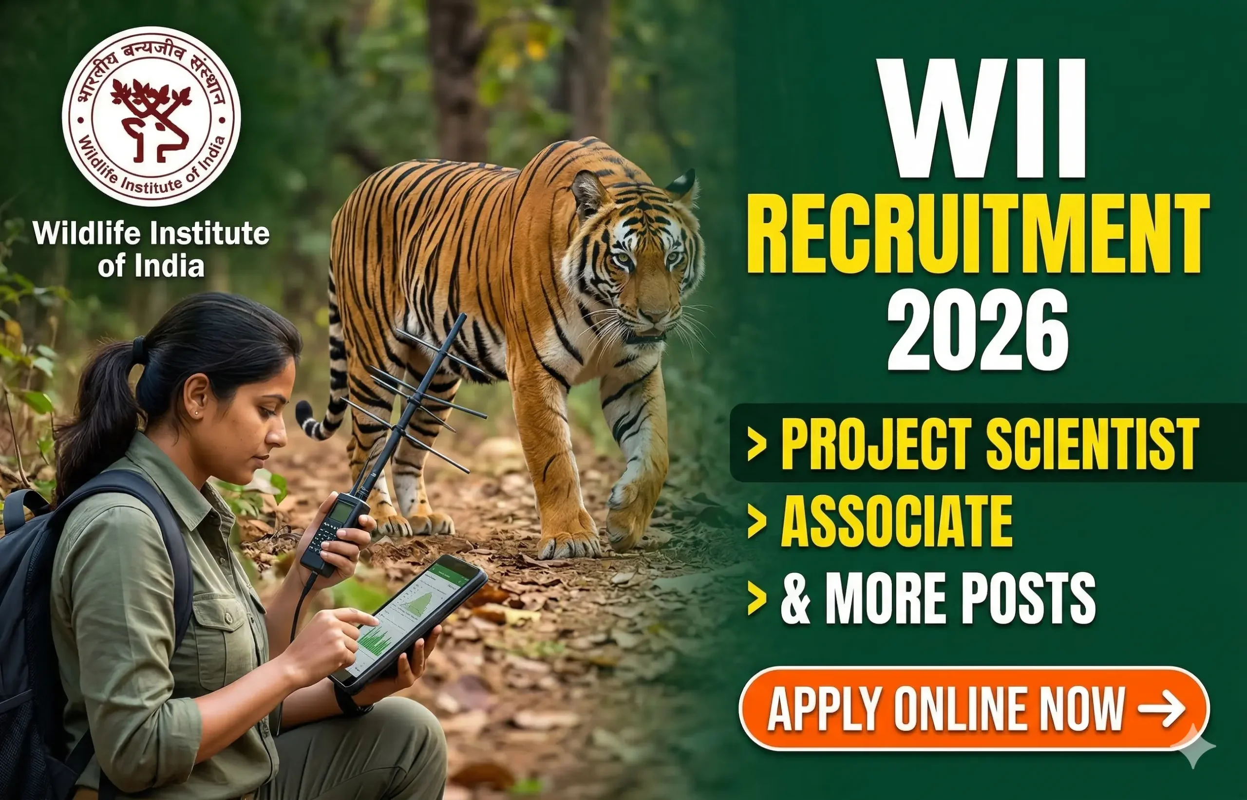 Wildlife Institute of India Recruitment 2026