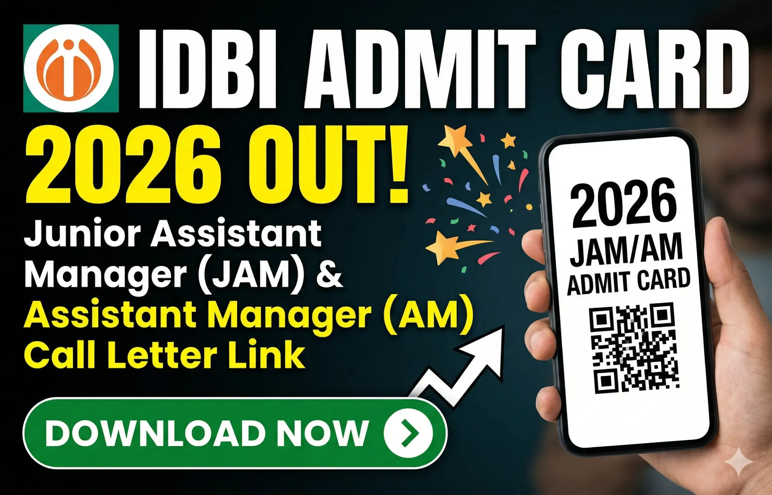 IDBI Junior Assistant Manager Admit Card 2026