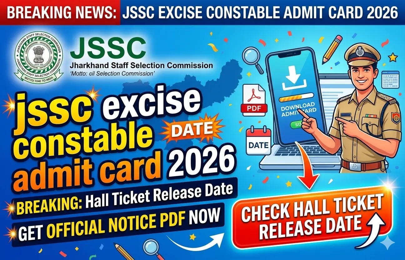 JSSC Excise Constable Admit Card 2026