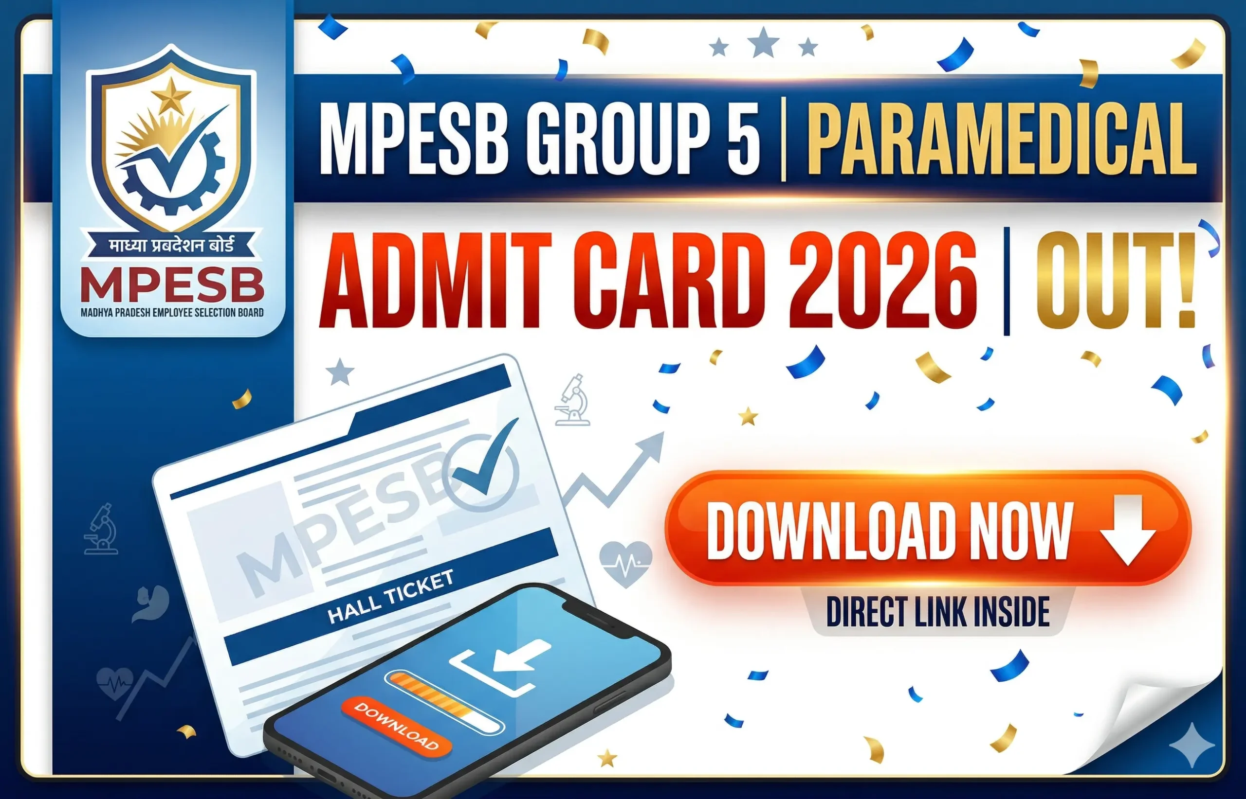 MPESB Group 5 Paramedical Admit Card 2026